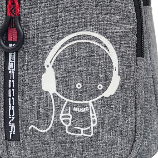 Men's nylon luminous chest bag