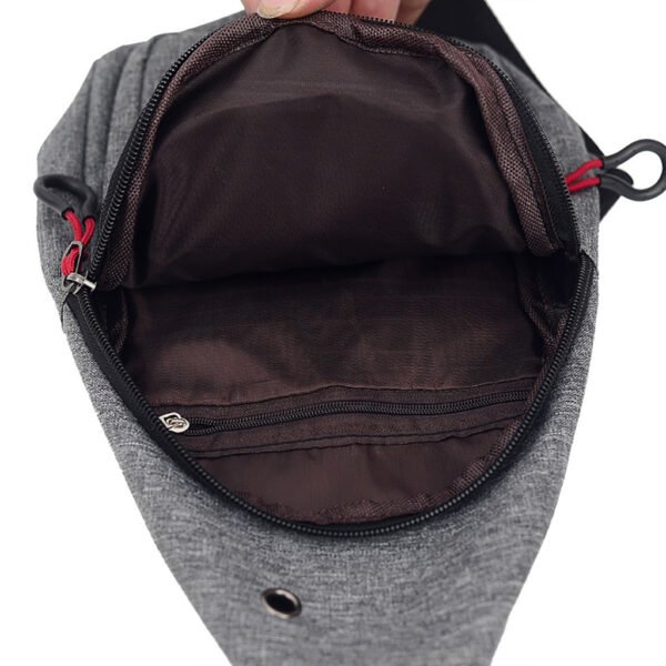 Men's nylon luminous chest bag